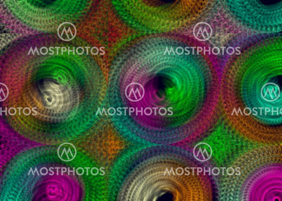 Colorful fractal decorative feature, magic splendor,...