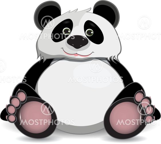 cute fat panda
