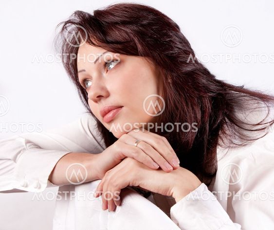 Portrait of a brunette