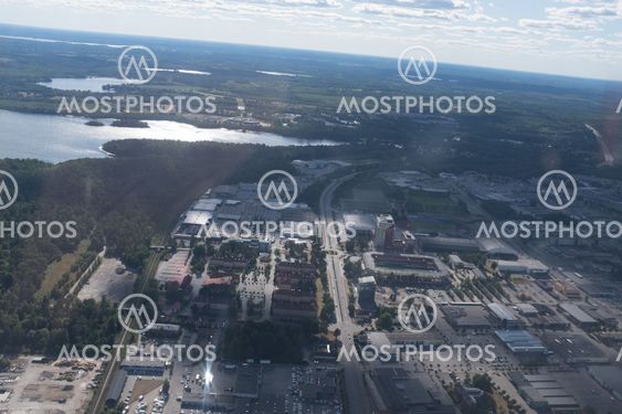Aerial view of Växjö.