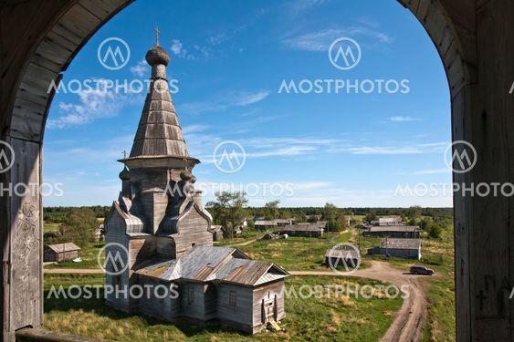 Russian wooden church