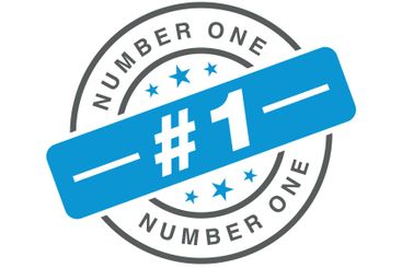 Number 1 Letter Rubber Stamp Vector Template