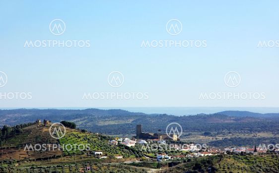 Landscape of Portel village.