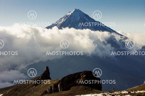 Koryaksky volcano on the Kamchatka Peninsula, Russia.