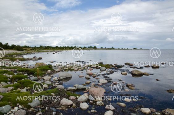 Rocky bay i Östersjön