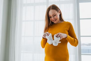 Pregnancy motherhood people expectation future. Pregnant...