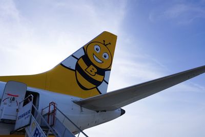 Krakow, Poland - May 22, 2023: Ryanair Buzz Boeing 737...