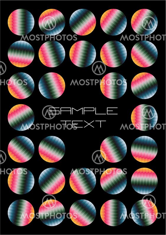 invitation multicolor background