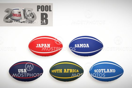 Composite image of england rugby 2015 message