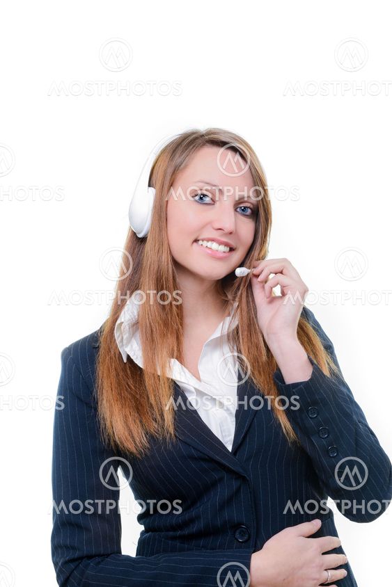 smiling attractive online agent