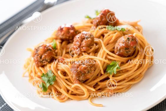spaghetti and meatballs
