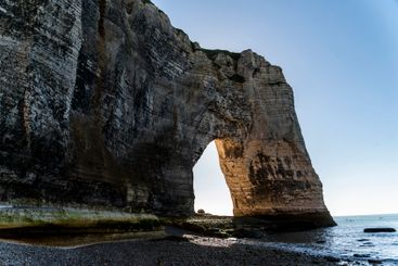 Beautiful seaside landscape of cliffs on the Normandy...