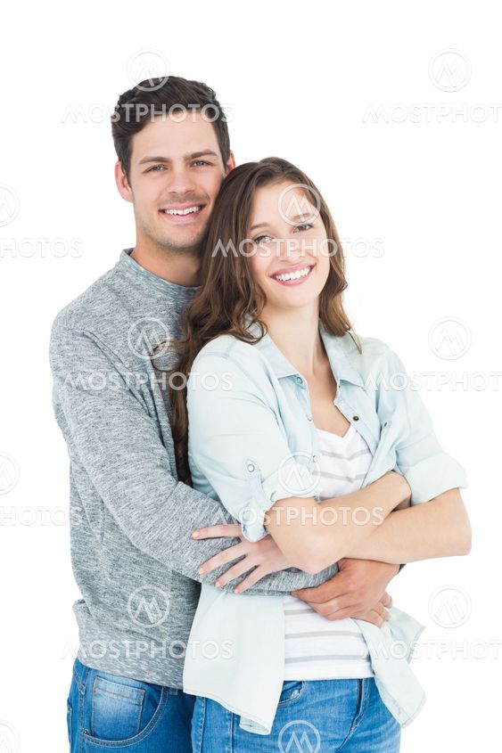 Cute couple embracing