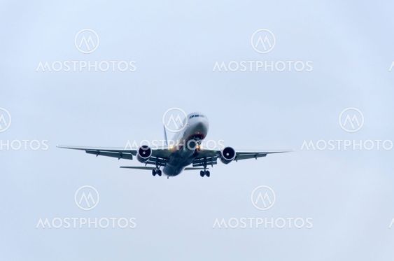 Plane calling on landing