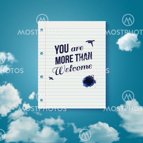 Welcome poster for your business partners.
