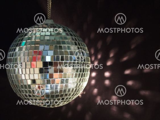 shiny disco ball reflections