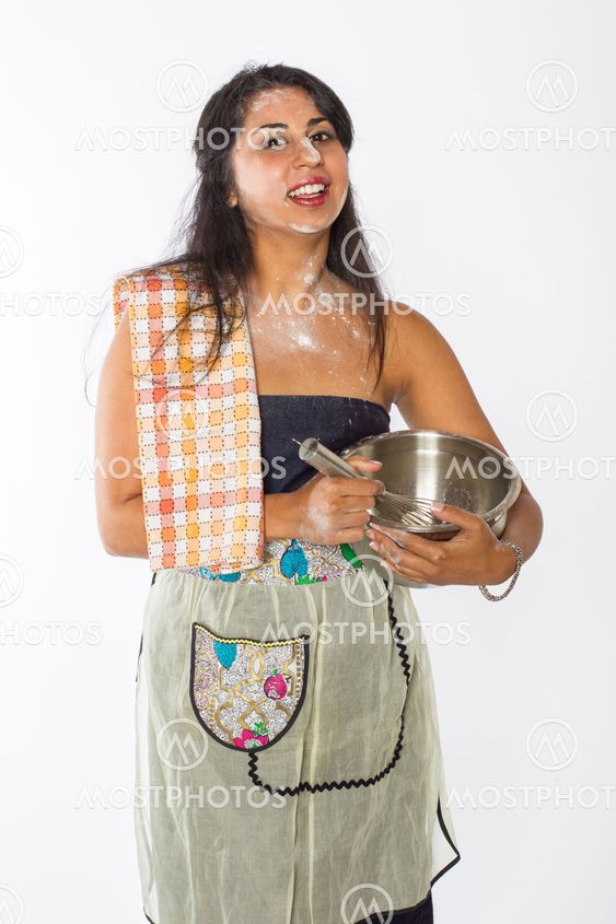 Indian Chef With Flour