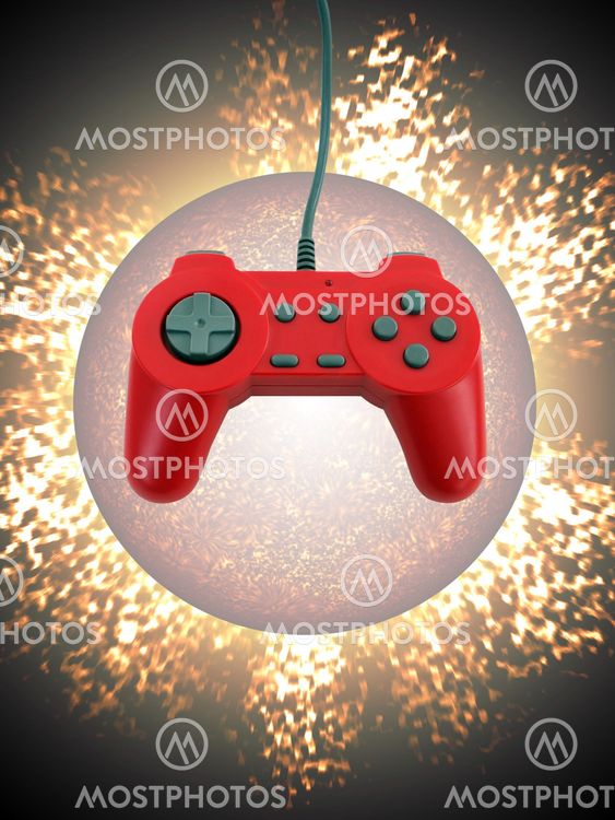 game controller w clipping path