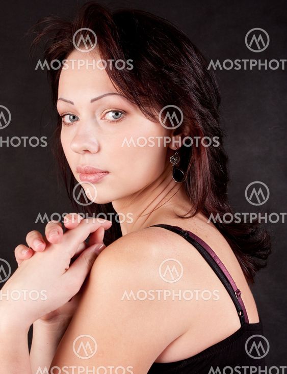 Portrait of a brunette