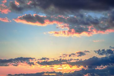 majestic sky after sunset, featuring a gradient from...