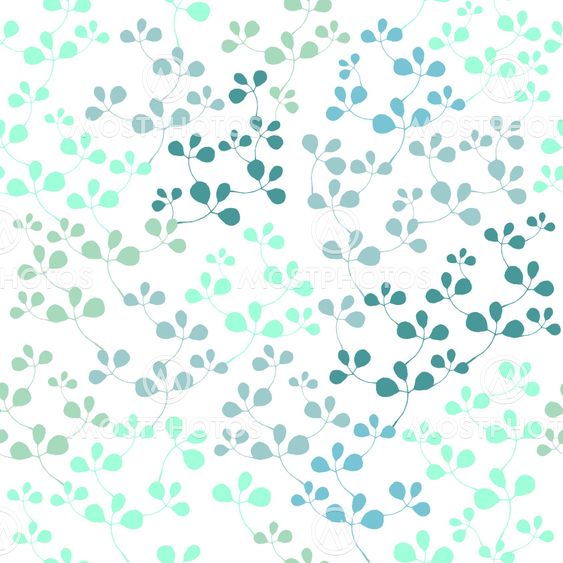 Pastel seamless pattern with leaf