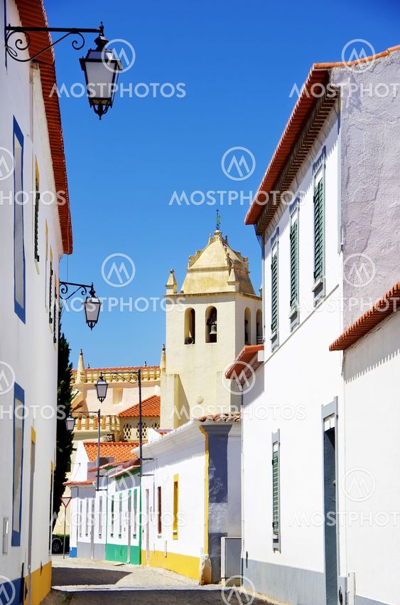 Quiet street in Alentejo, Portugal