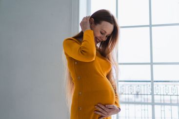 Pregnancy motherhood people expectation future. Pregnant...