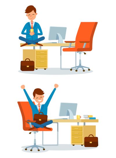 Man in Business Industry, Break of People at Work