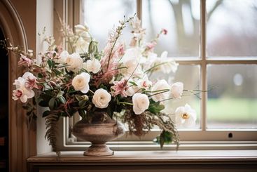 Floral arrangement with winter, autumn or early spring...
