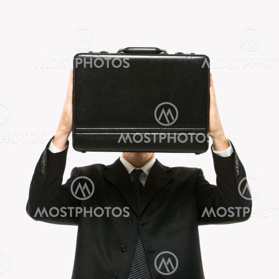 Man with briefcase.