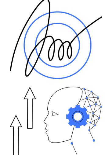 Human Innovation with Technology and Growth Concept...