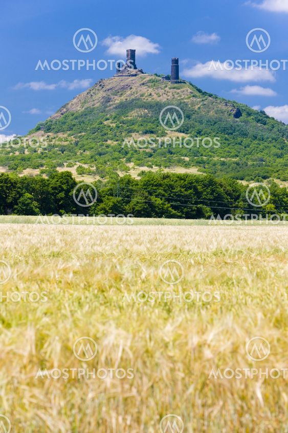 ruins of Hazmburk Castle, Ceske stredohori, Czech Republic