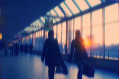 passengers are indoors Station