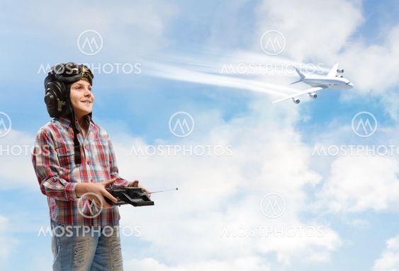 boy dreams of becoming a pilot