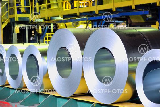 rolls of steel sheet