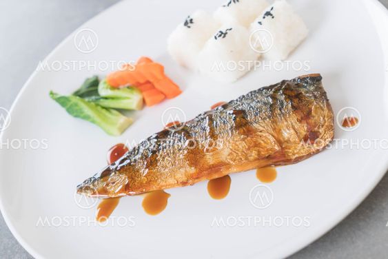 Grilled Saba fish sauce