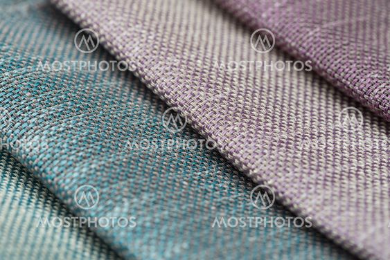 Multi color fabric texture samples