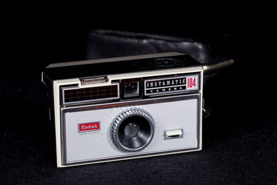 Kodak Instamatic 104 from the 1960s.