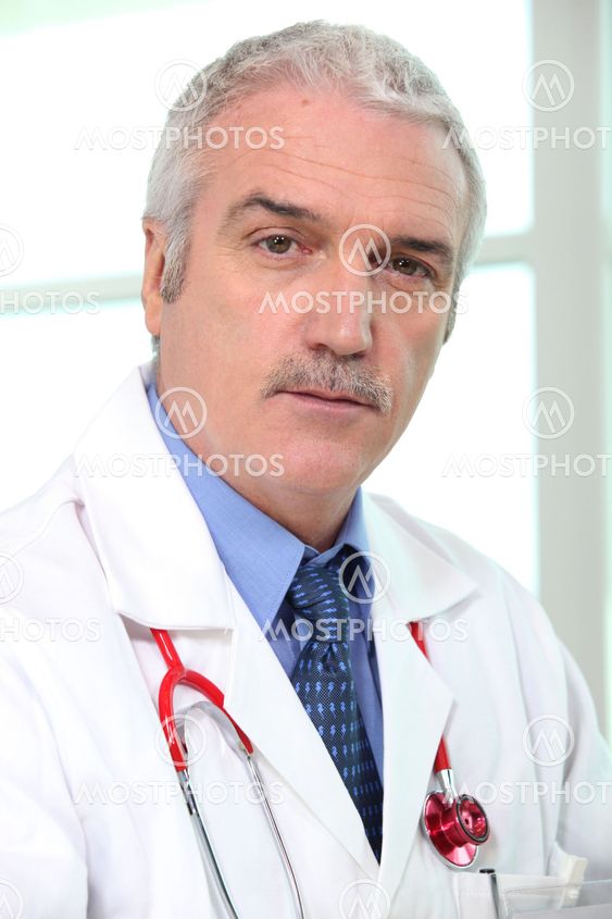 Portrait of senior general practitioner