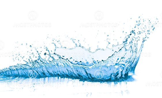 blue water splash