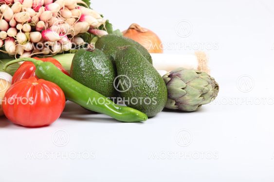Different types of vegetable