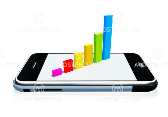 Chart on Mobile phone