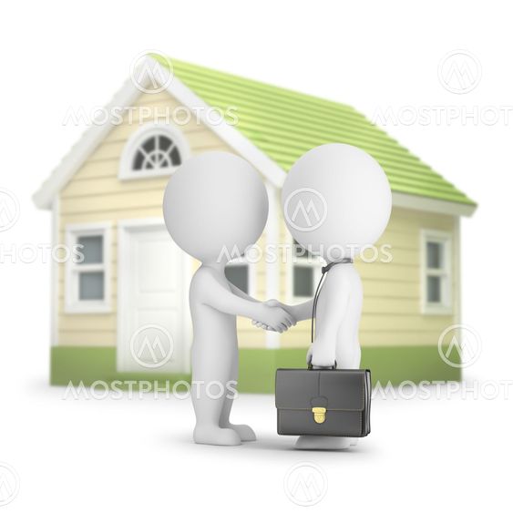 3d small people - home purchase