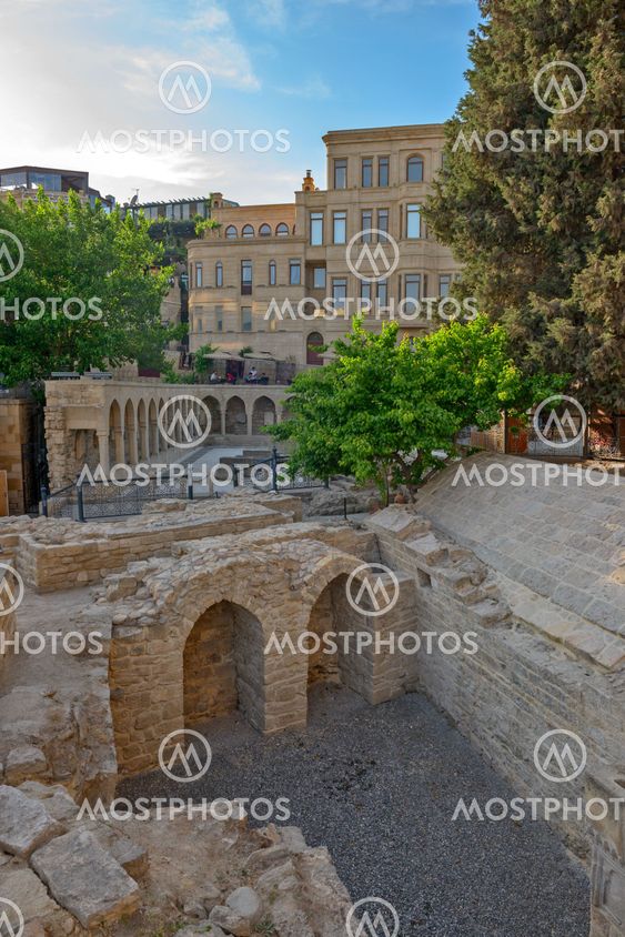 Old town in center of Baku city, Azerbaijan