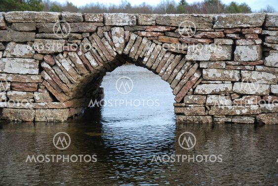 Detail of an ancient bridge