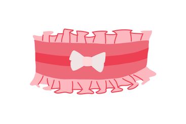 tradition garter wedding cartoon vector illustration