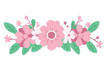 Beautiful Romantic Pink Floral Flower Crown Arrangements...