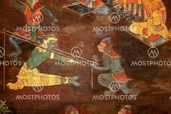 Thai mural.