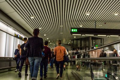 Resenärer i Stockholms  pendeltågssystem