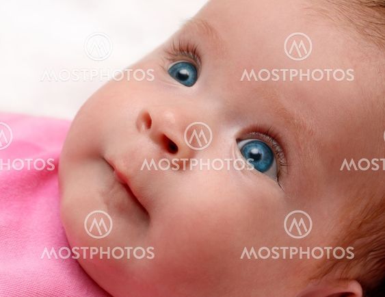 looking newborn baby